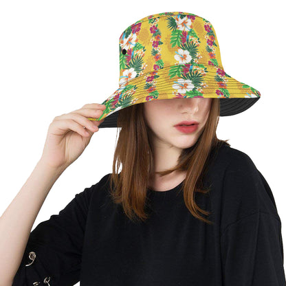Hawaiian Themed Pattern Print Design H09 Unisex Bucket Hat