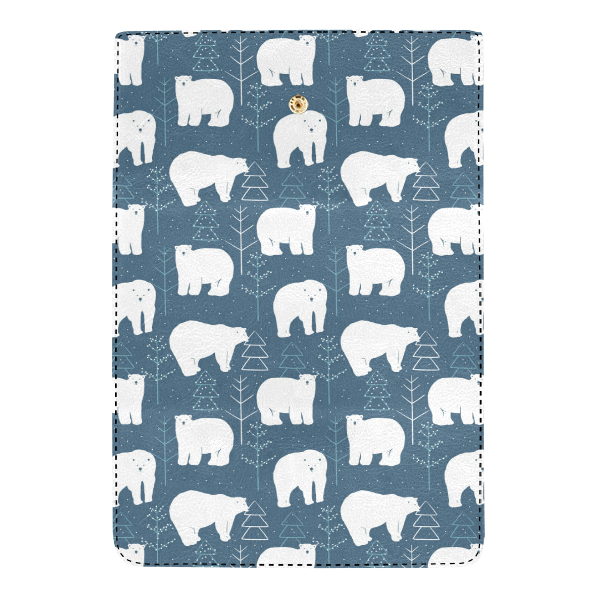 Polar Bear Pattern Print Design A01 Women's Trifold Wallet
