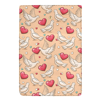 Pigeon Heart Pattern Print Design 04 Women's Trifold Wallet