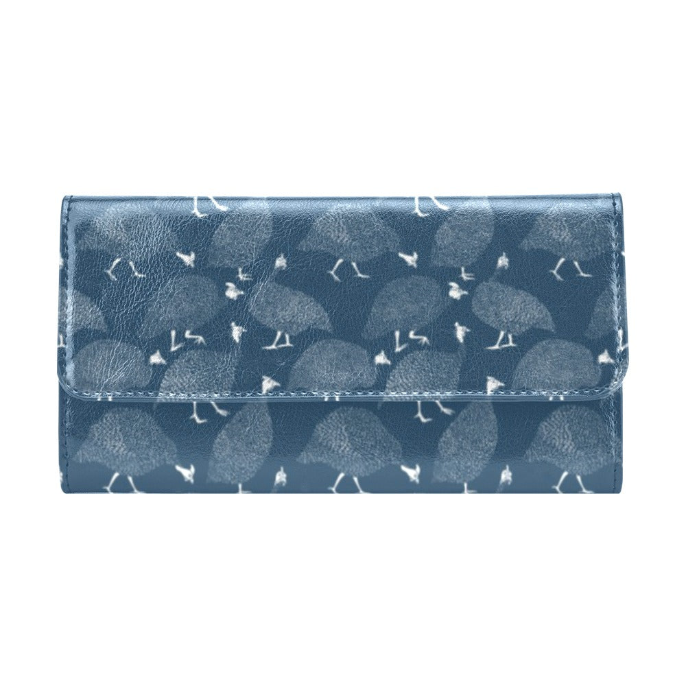 Guinea Fowl Print Design LKS401 Women's Trifold Wallet