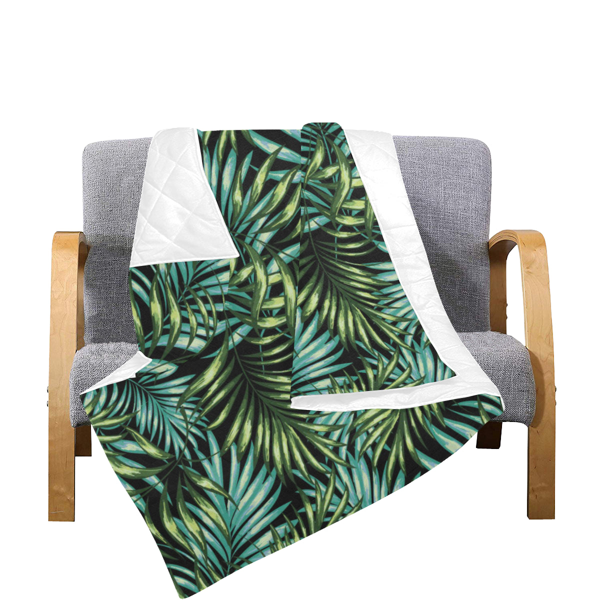 Tropical Flower Pattern Print Design TF08 Premium Quilt