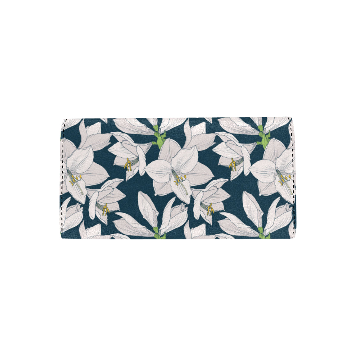 Amaryllis Pattern Print Design 01 Women's Trifold Wallet