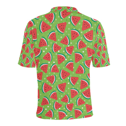 Watermelon Pattern Print Design WM05 Men Polo Shirt