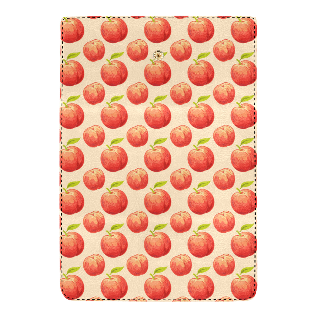Peach Pattern Print Design A03 Women's Trifold Wallet