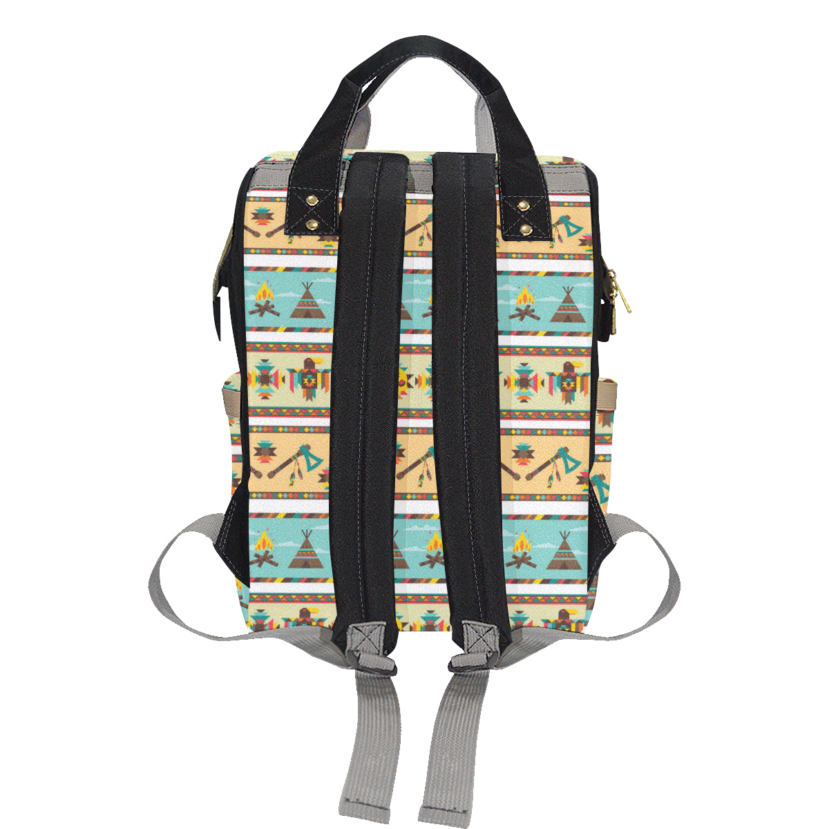 American indian Life Pattern Diaper Bag Backpack