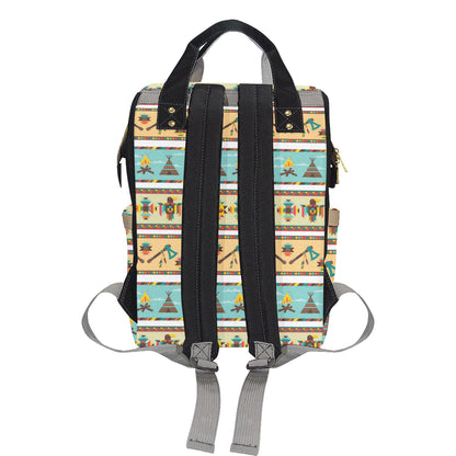 American indian Life Pattern Diaper Bag Backpack