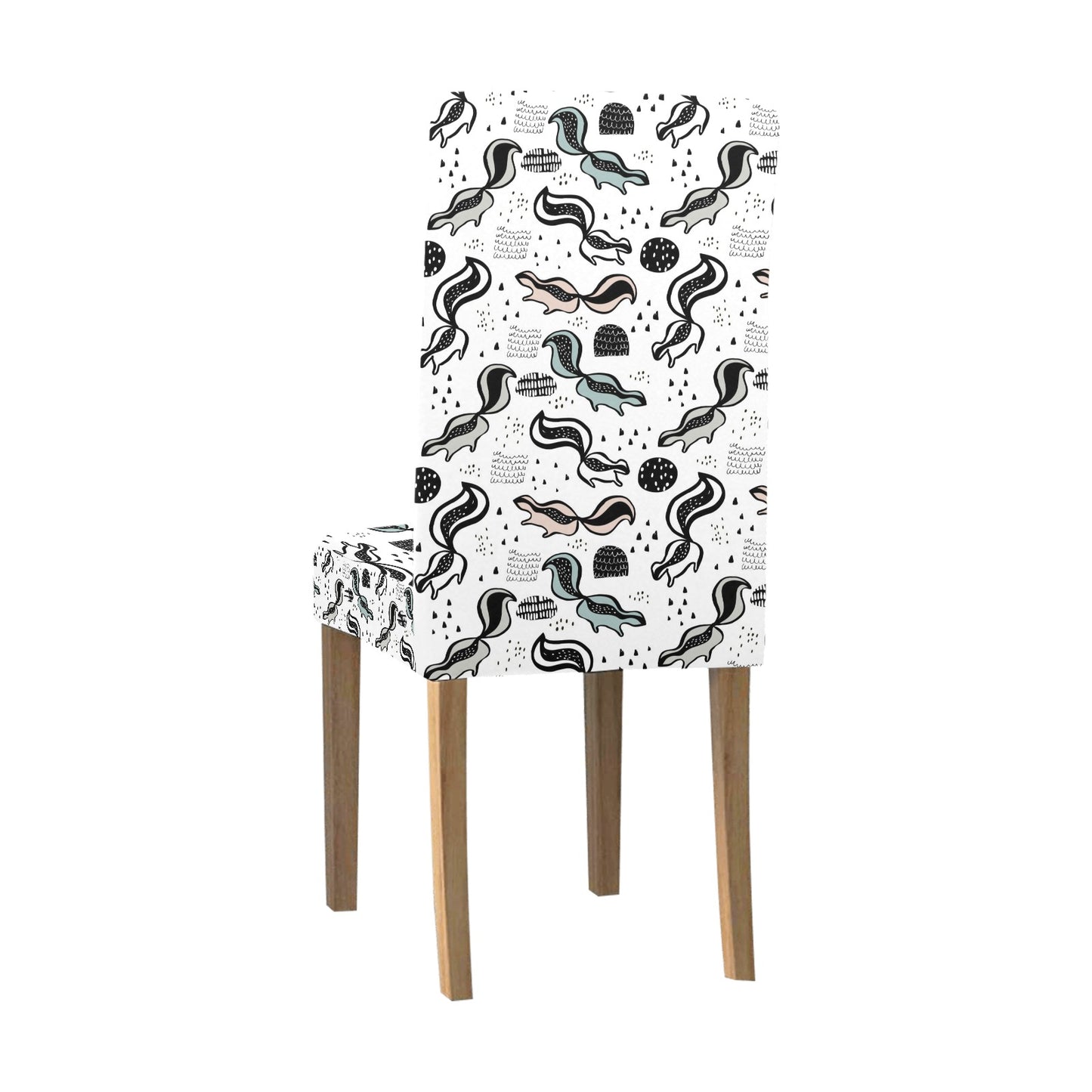 Skunk Print Design LKS303 Dining Chair Slipcover