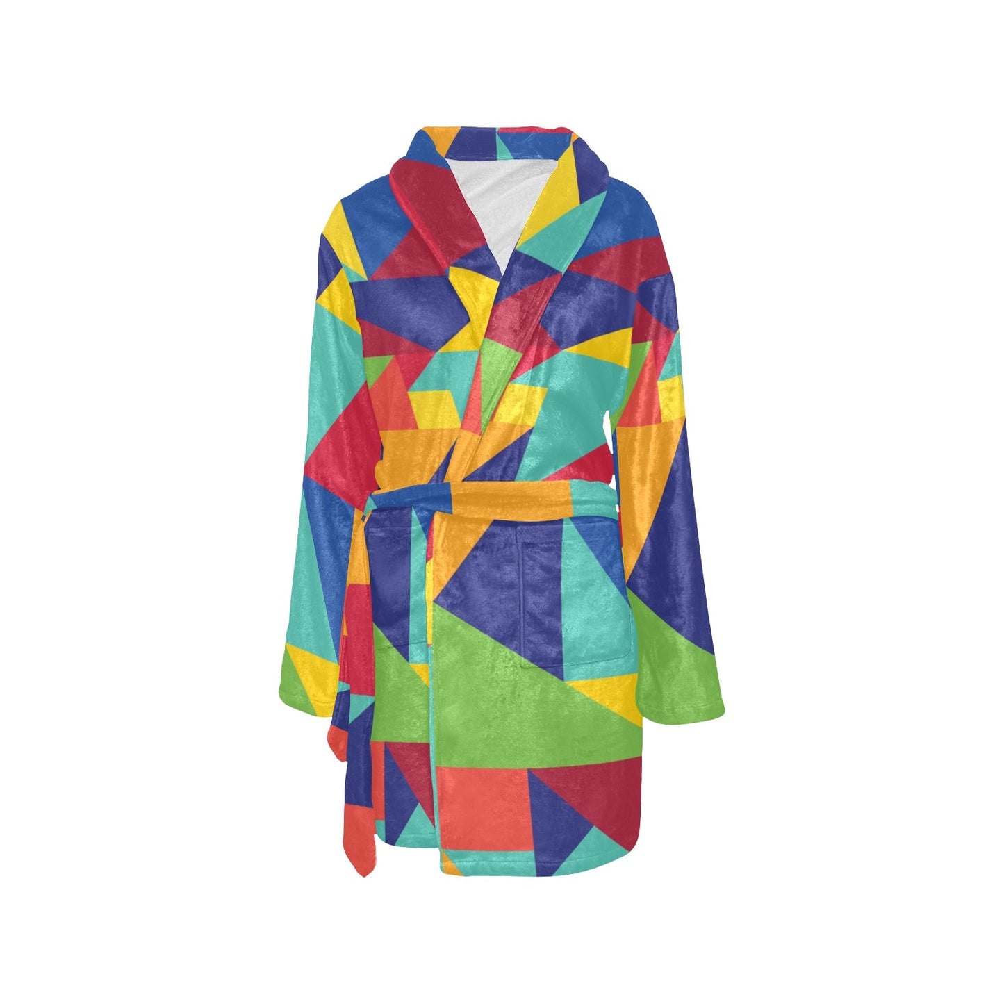 Mosaic Pattern Print Design 01 Women's Fleece Robe