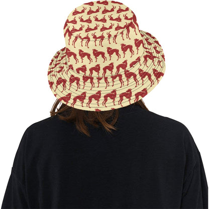 Whippets Print Design LKS301 Unisex Bucket Hat