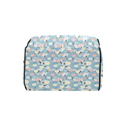 Water Lily Print Design LKS304 Diaper Bag Backpack
