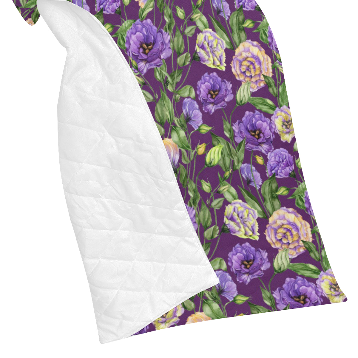 Lisianthus Pattern Print Design LT03 Premium Quilt