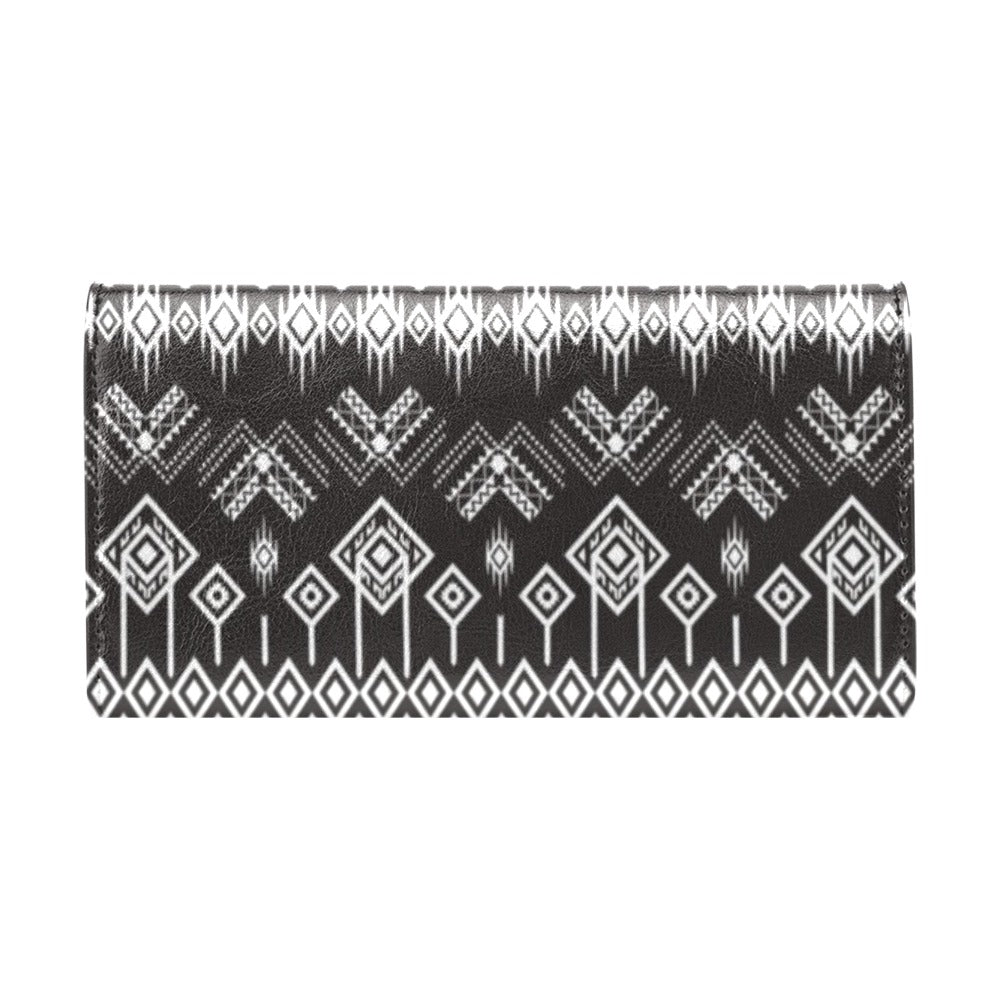 Tribal Pattern Print Design LKS304 Women's Trifold Wallet