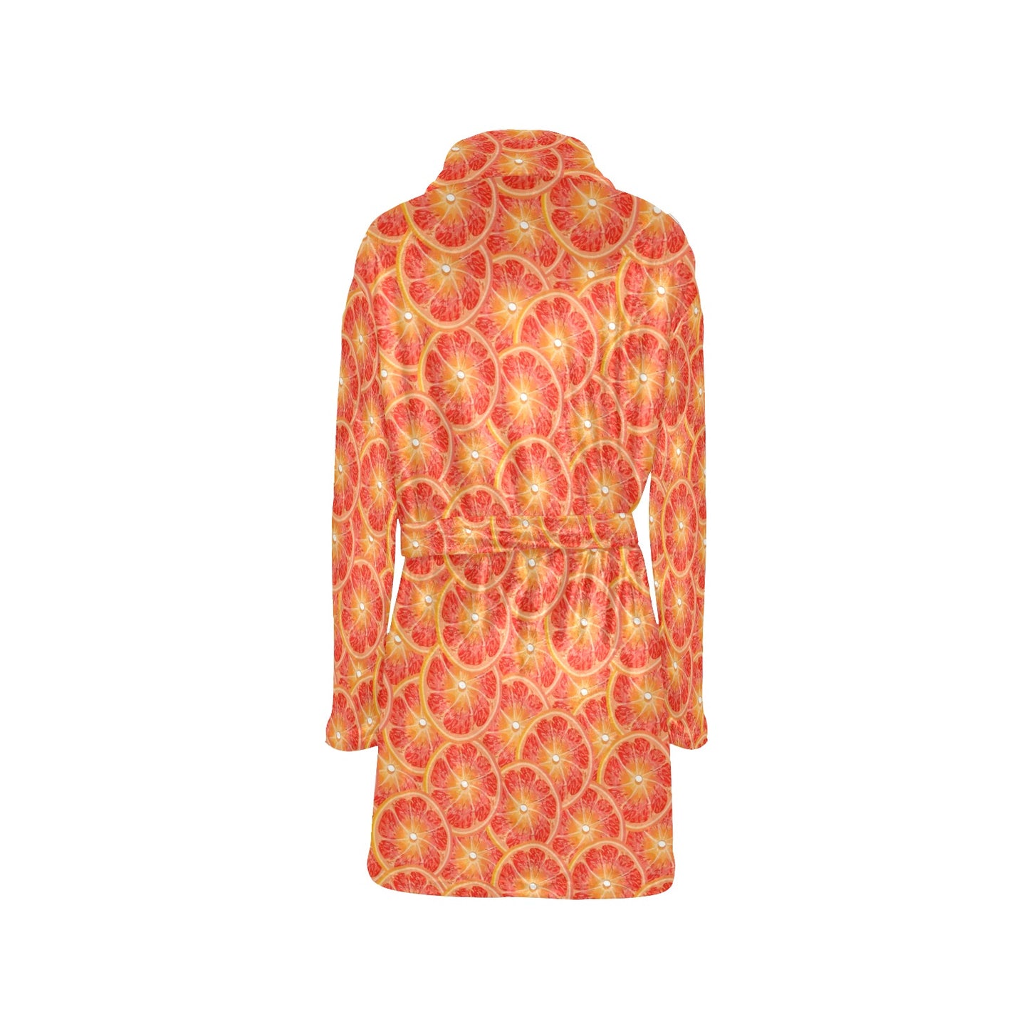 Grapefruit Pattern Print Design GF06 Women's Fleece Robe