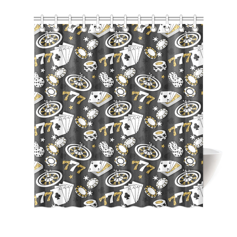 Casino Pattern Print Design 05 Shower Curtain