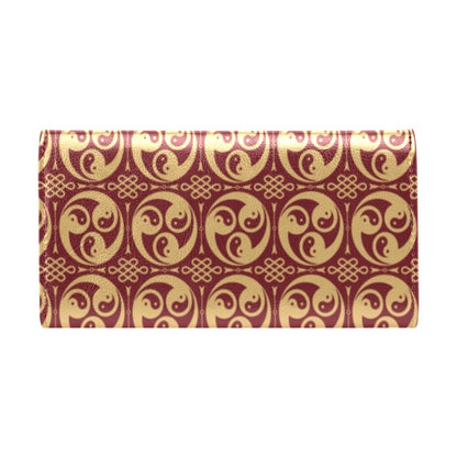 Yin Yang Style Pattern Design Print Women's Trifold Wallet