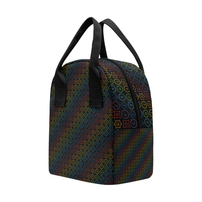 Chakra Colorful Symbol Pattern Insulated Lunch Bag