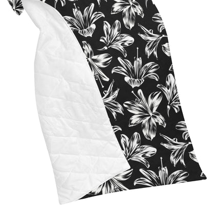 Amaryllis Pattern Print Design AL04 Premium Quilt