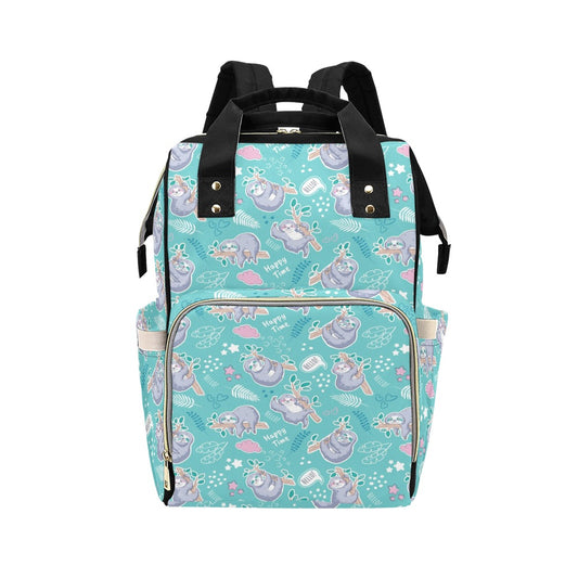 Sloth Print Design LKS309 Diaper Bag Backpack