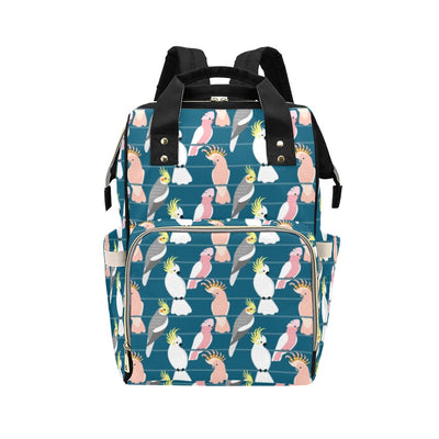 Cockatoo Print Design LKS401 Diaper Bag Backpack