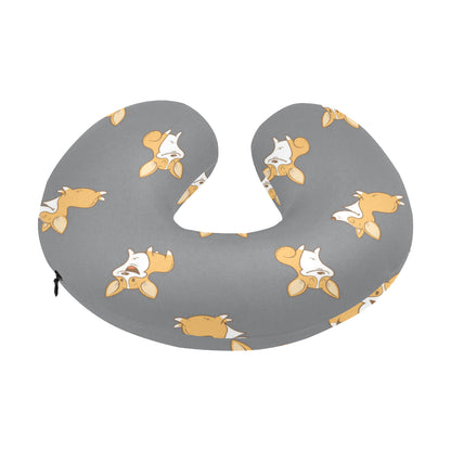 Pembroke Welsh Corgis Pattern Print Design A02 U-Shaped Travel Neck Pillow