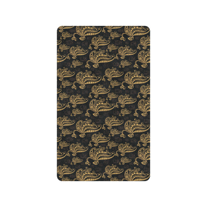 Owl Tribal Polynesian Design Print Rubber Doormat