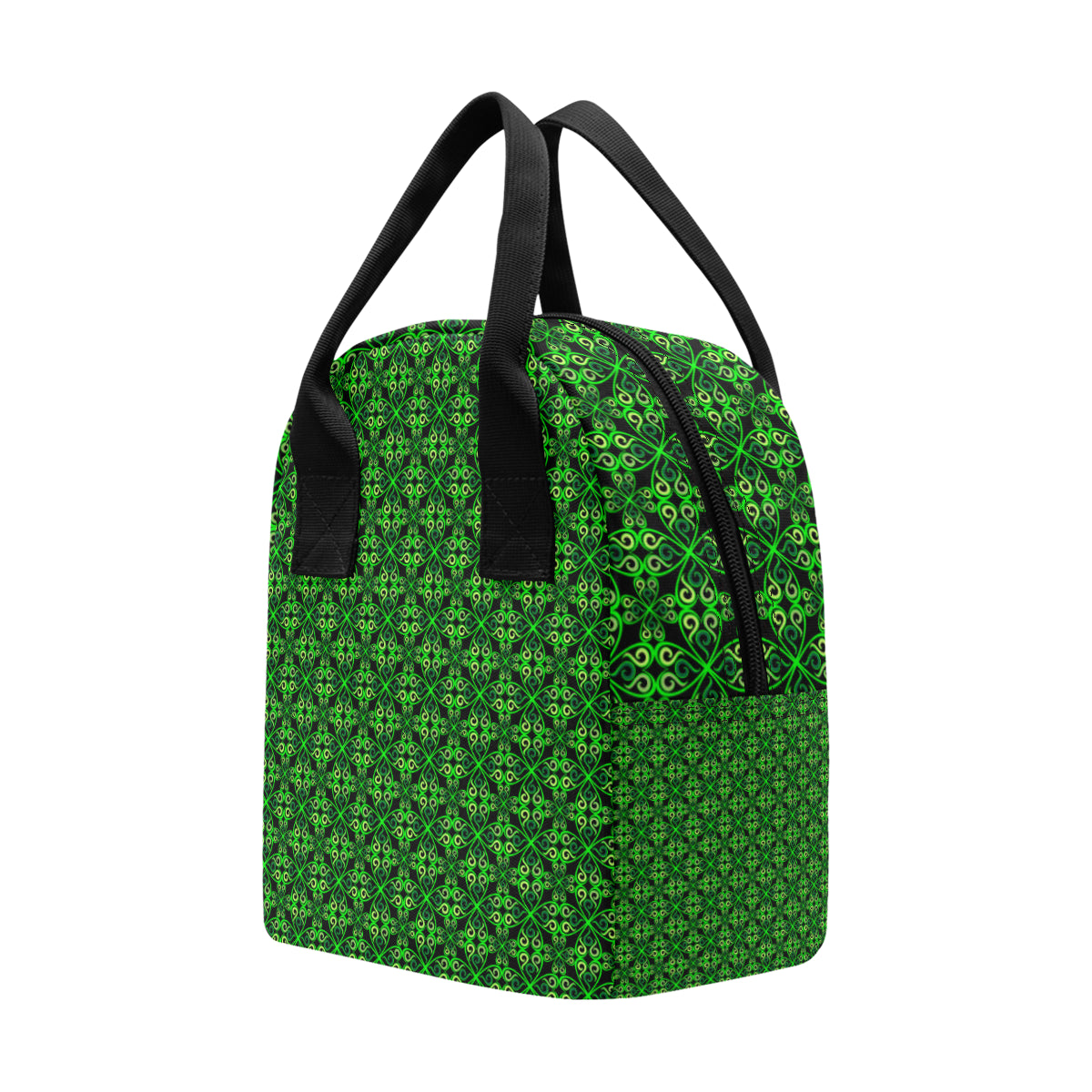 Celtic Green Neon Design Insulated Lunch Bag
