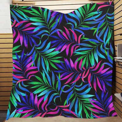 Tropical Flower Pattern Print Design TF010 Premium Quilt