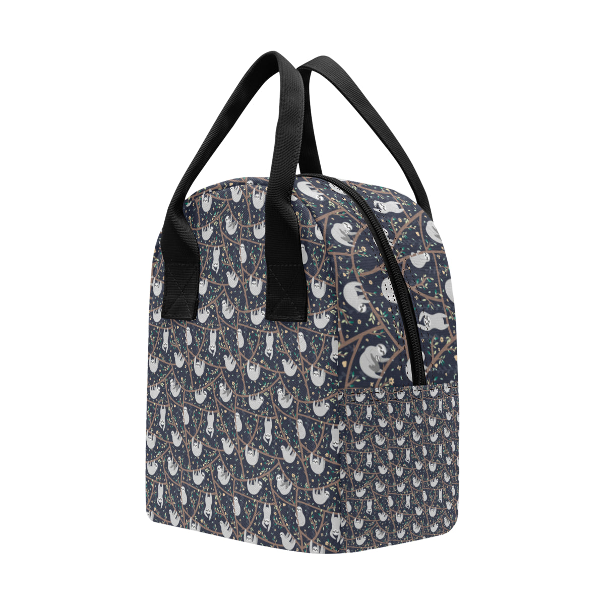Sloth Happy Design Themed Print Insulated Lunch Bag