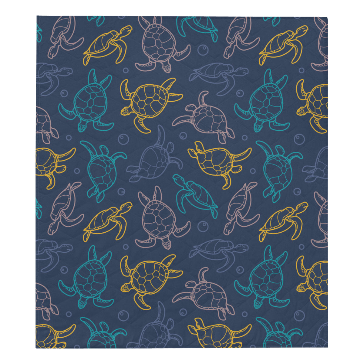 Sea Turtle Baby Print Premium Quilt