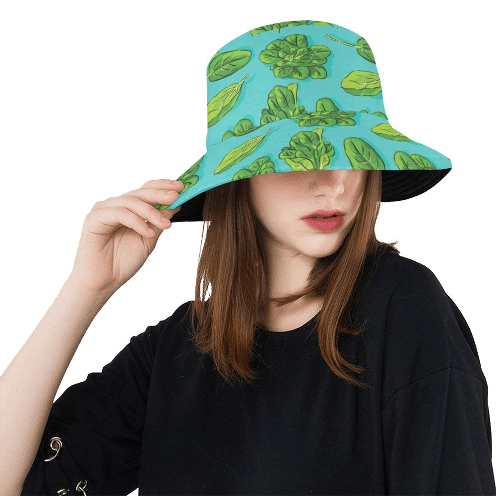 Spinach Print Design LKS301 Unisex Bucket Hat
