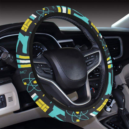 Science Print Design LKS301 Steering Wheel Cover with Elastic Edge