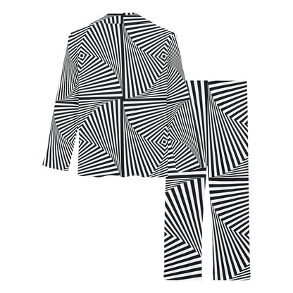 Vortex Print Design LKS302 Women's Long Pajama Set