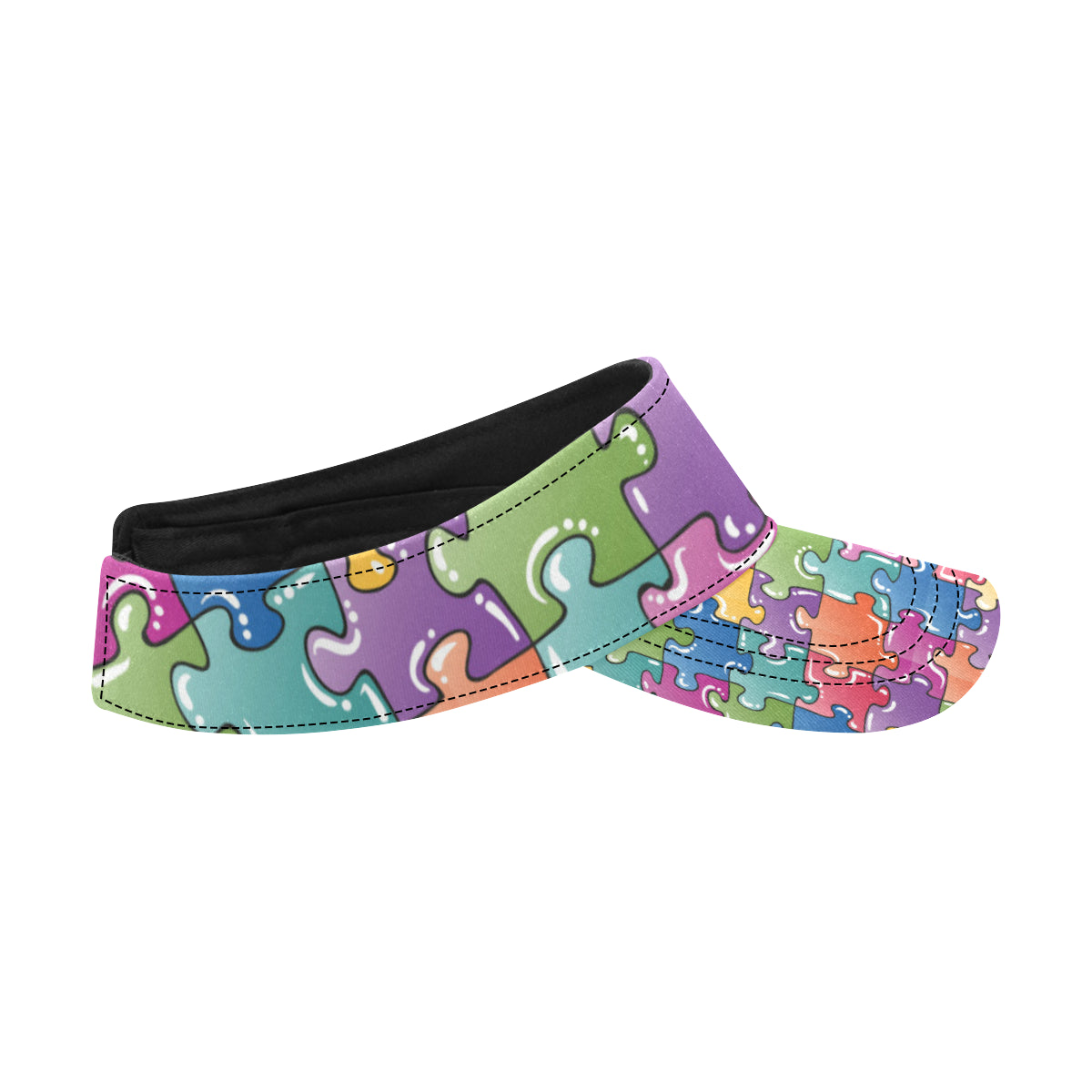 Puzzle Pattern Print Design A05 Unisex Sun Visor