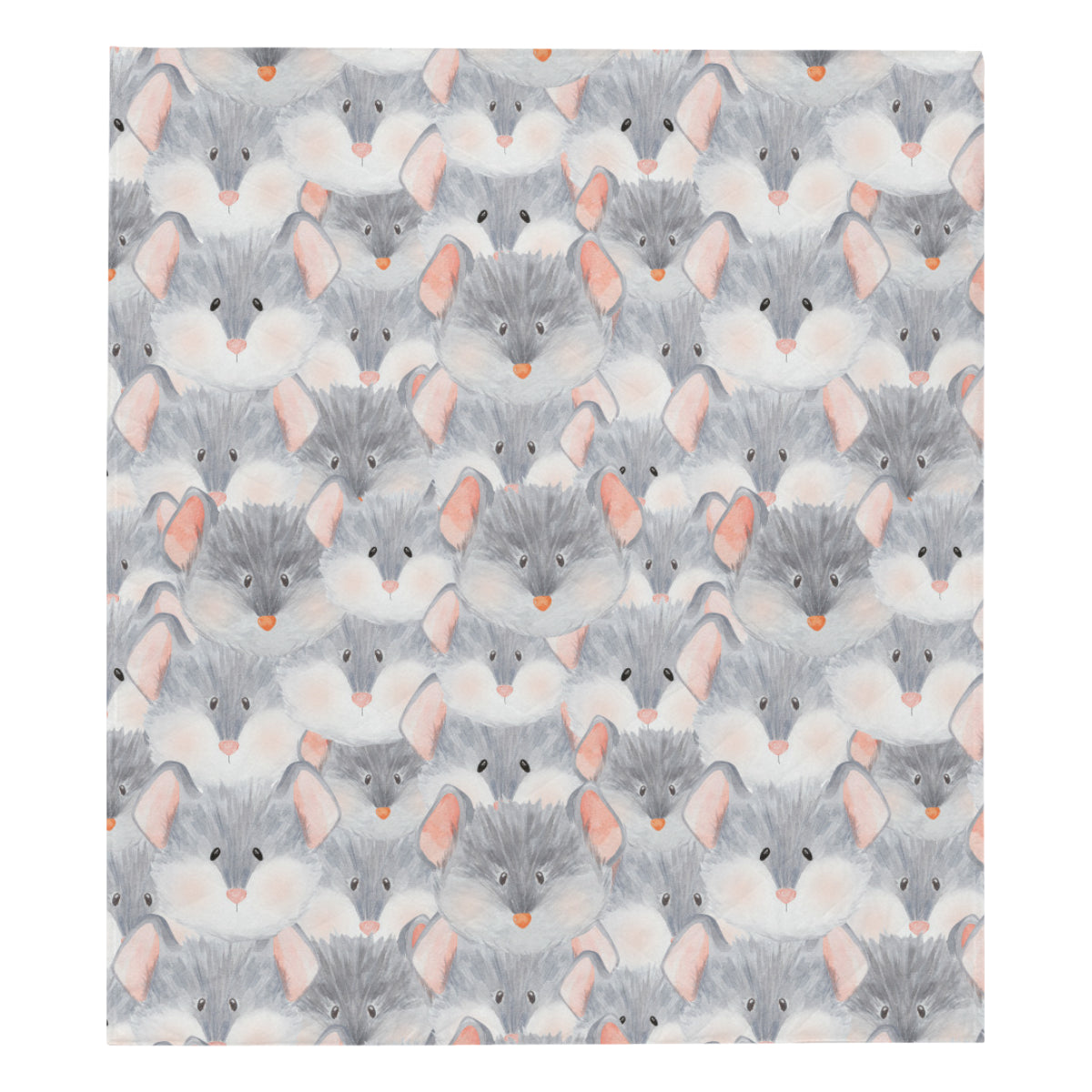 Rat Baby Pattern Print Design 02 Premium Quilt