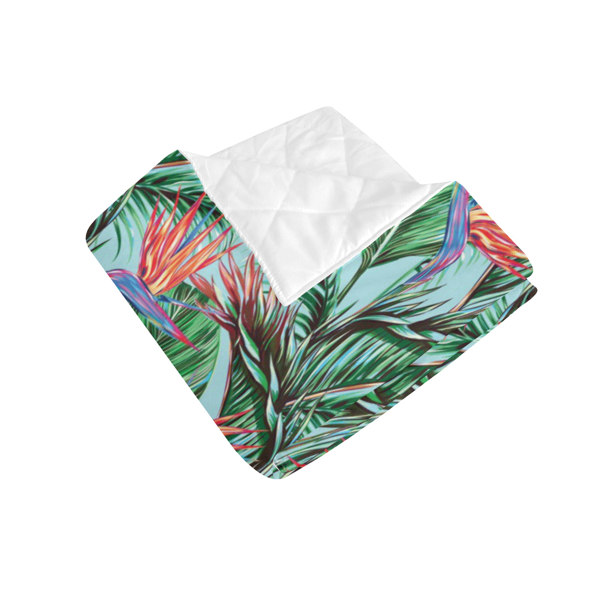 Bird Of Paradise Pattern Print Design BOP01 Premium Quilt