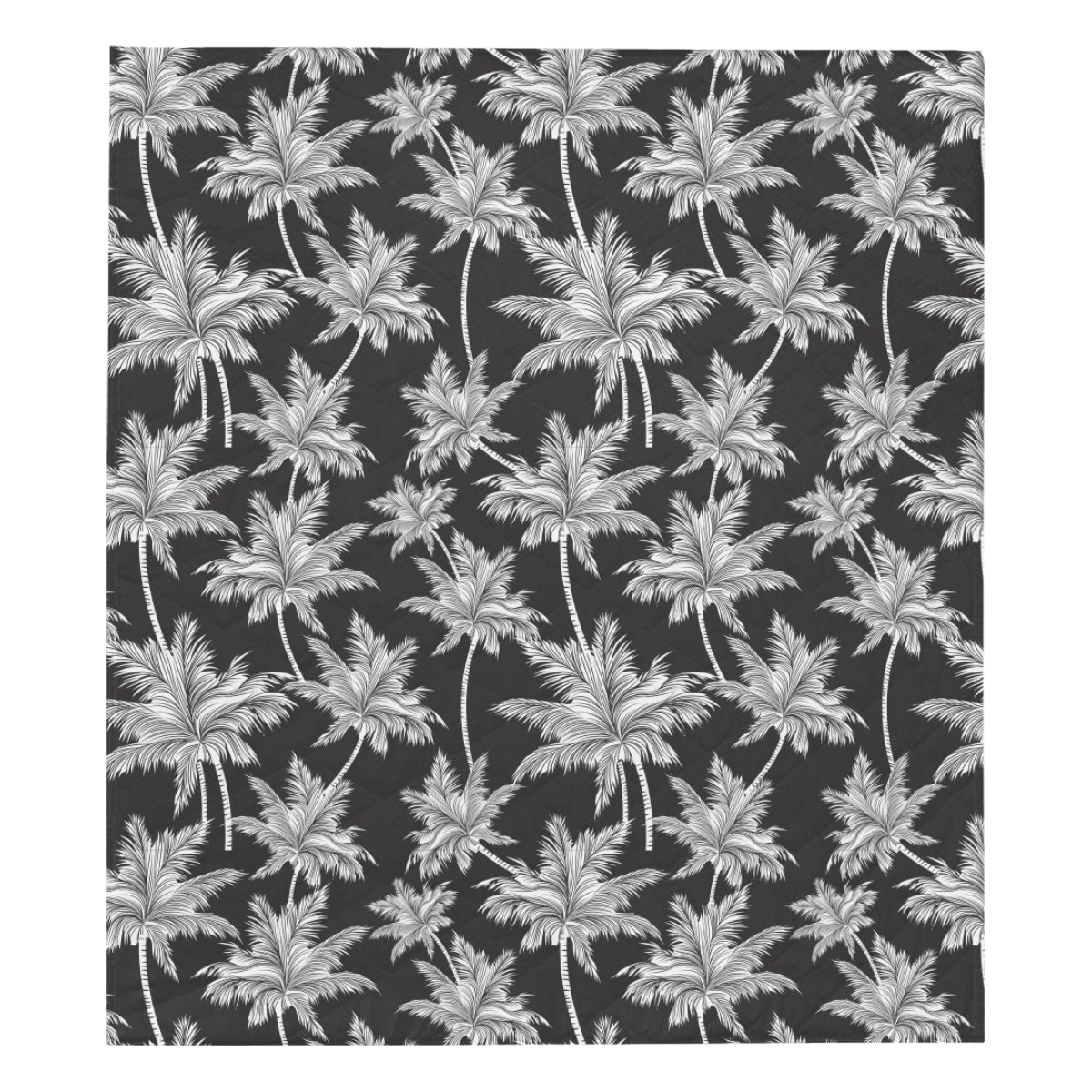 Palm Tree Pattern Print Design PT03 Premium Quilt