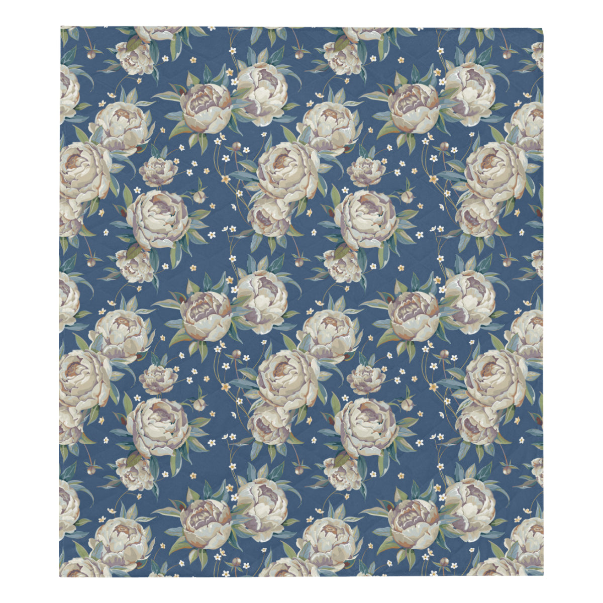 Peony Pattern Print Design A03 Premium Quilt
