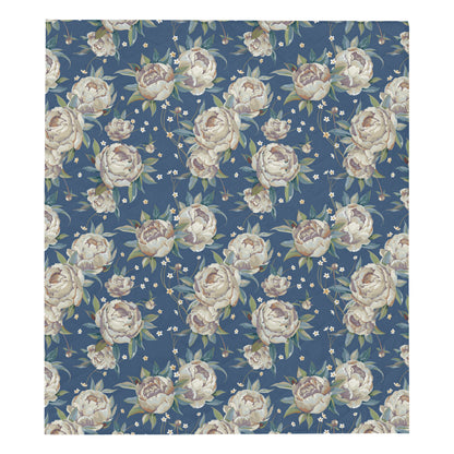 Peony Pattern Print Design A03 Premium Quilt