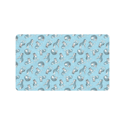 Wolf Design Print Pattern Rubber Doormat