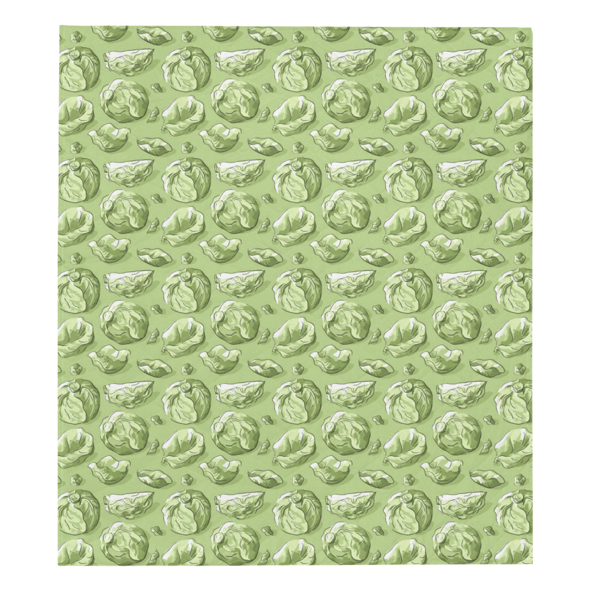 Brussels Sprouts Pattern Print Design 01 Premium Quilt