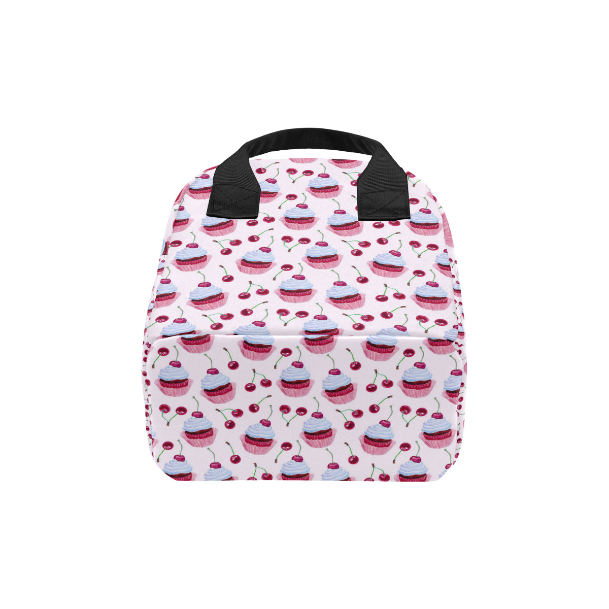 Cherry Cupcake Pink Pattern Insulated Lunch Bag