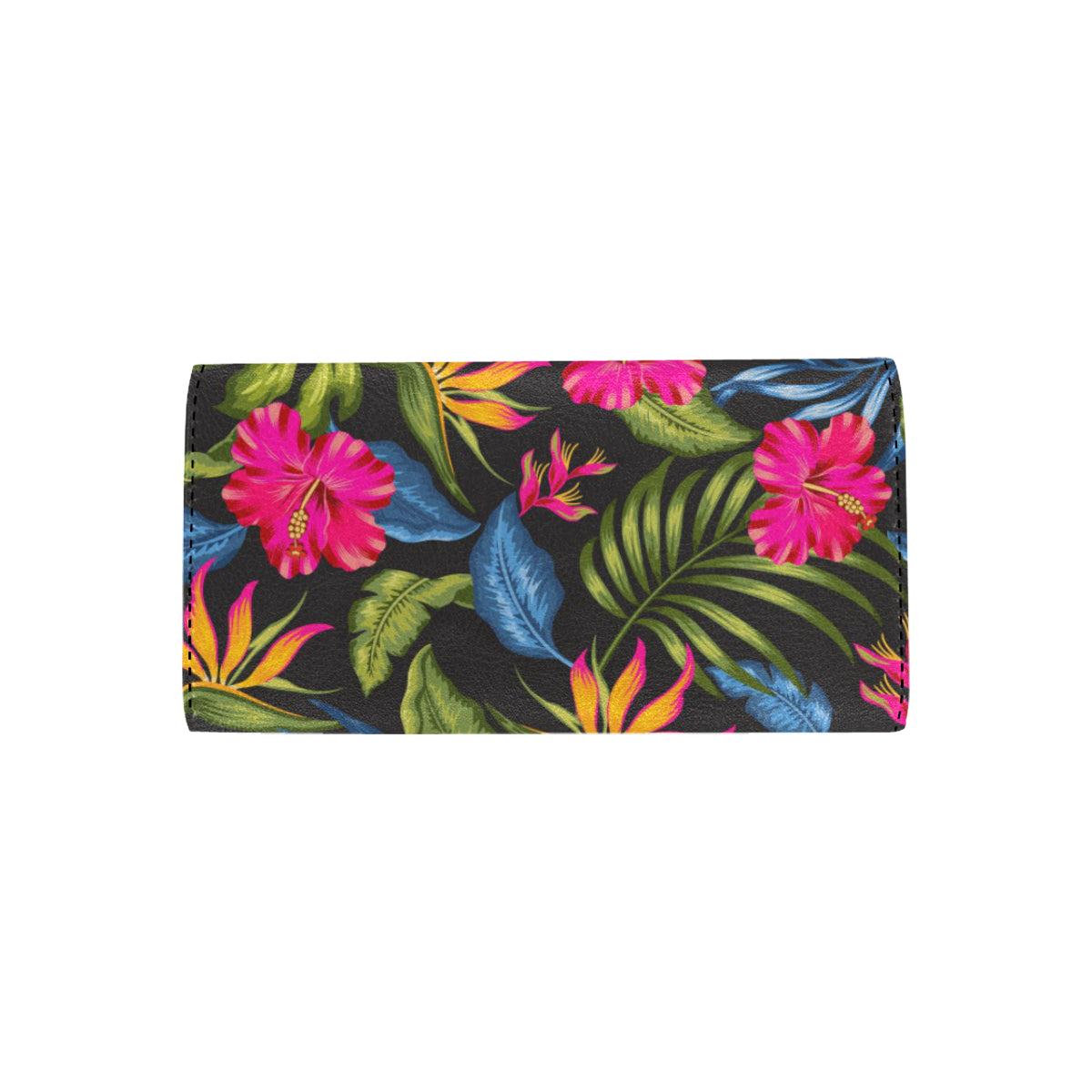 Bird Of Paradise Pattern Print Design BOP014 Women's Trifold Wallet