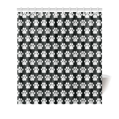 Paw Pattern Print Design A02 Shower Curtain