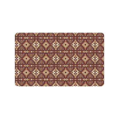 Navajo Native Color Print Pattern Rubber Doormat