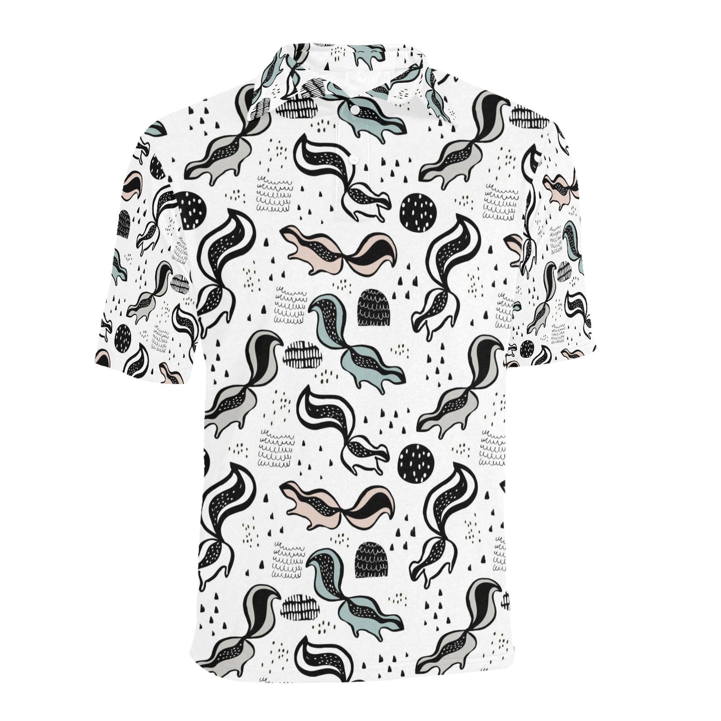 Skunk Print Design LKS303 Men Polo Shirt