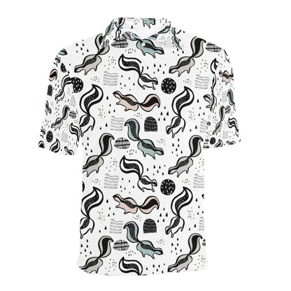 Skunk Print Design LKS303 Men Polo Shirt
