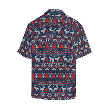 Reindeer Print Design LKS405 Men's Men's Hawaiian Shirt