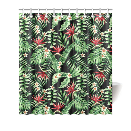 Bird Of Paradise Pattern Print Design BOP05 Shower Curtain