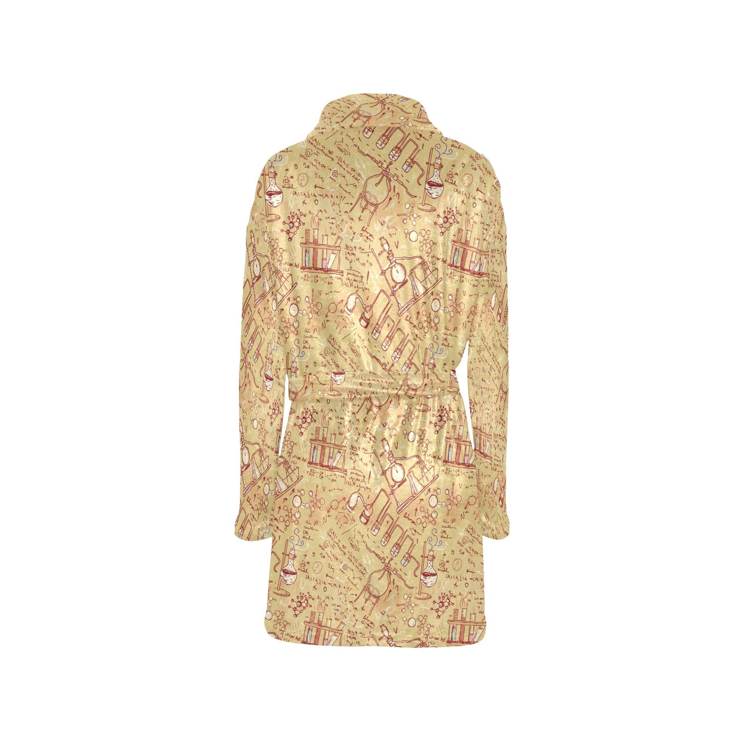 Chemical Pattern Print Design 01 Women's Fleece Robe