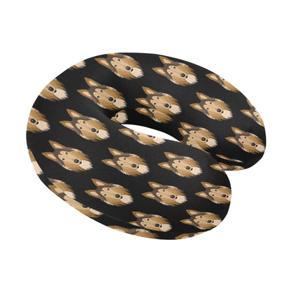 Collies Pattern Print Design 01 U-Shaped Travel Neck Pillow